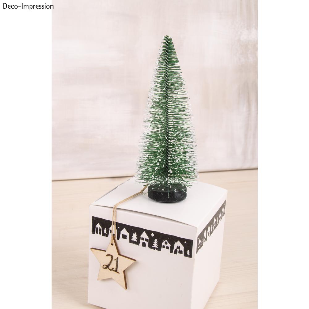 Sapin décoratif enneigé 15cm