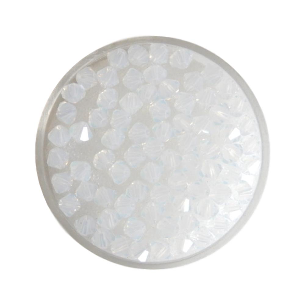 Toupie 4 mm White Opal