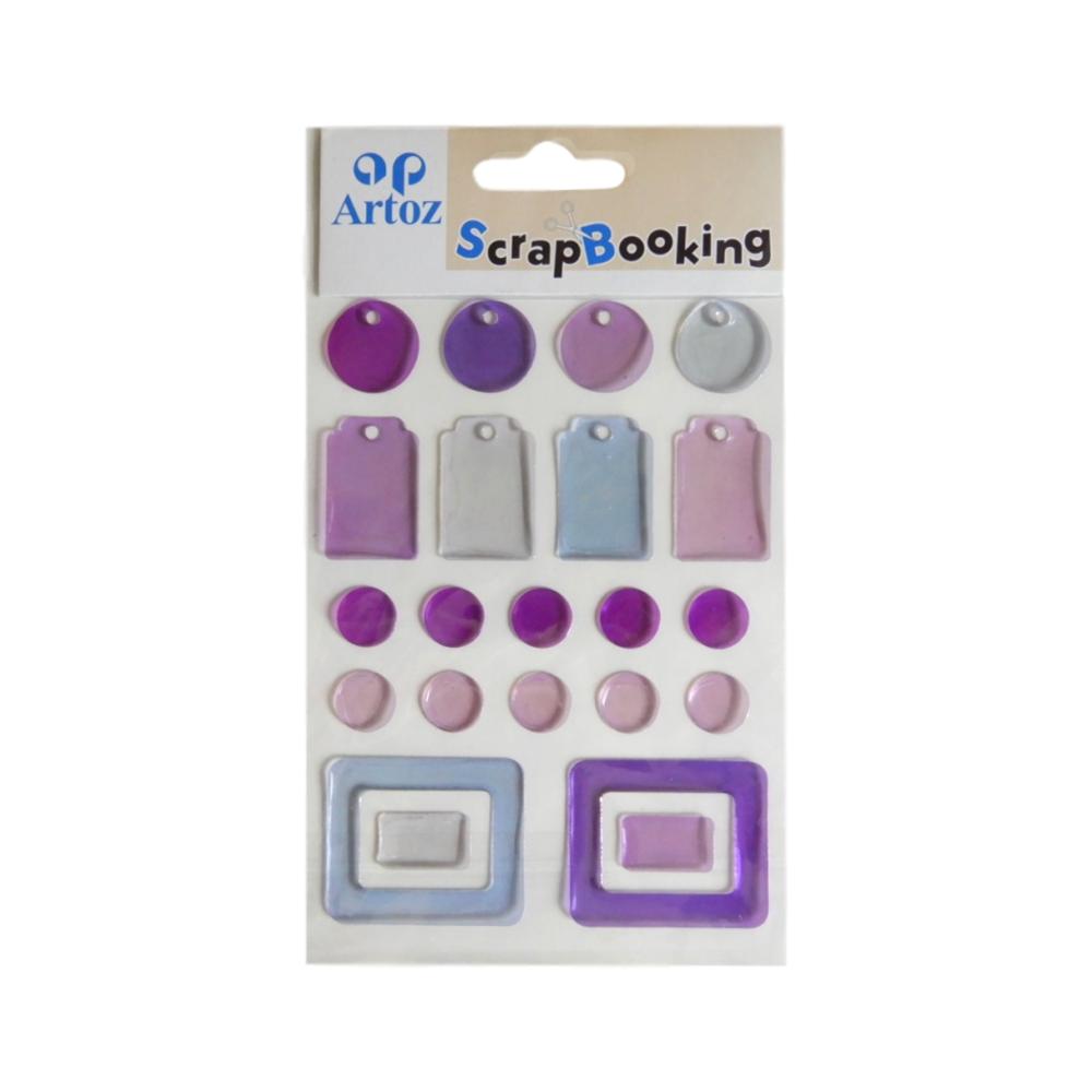 Bulles autocollantes violettes