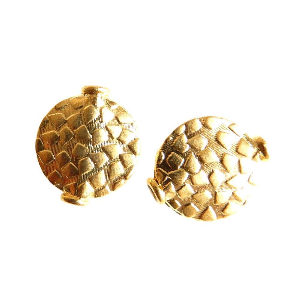 Rond plat 15 mm Or