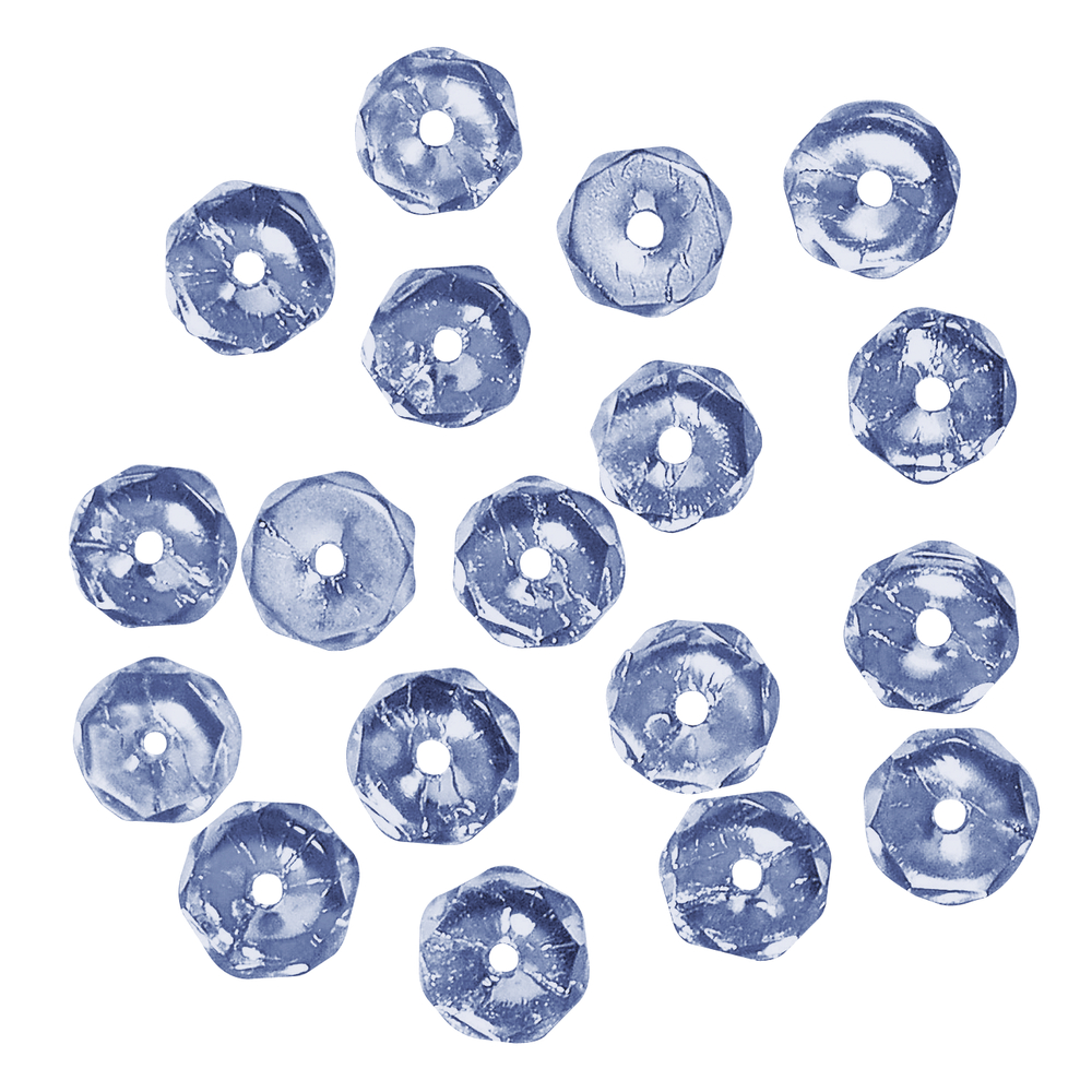 Petite roue 6 x 3 mm Aigue-marine