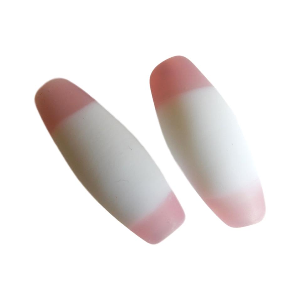 Olive 20 mm Blanc et rose
