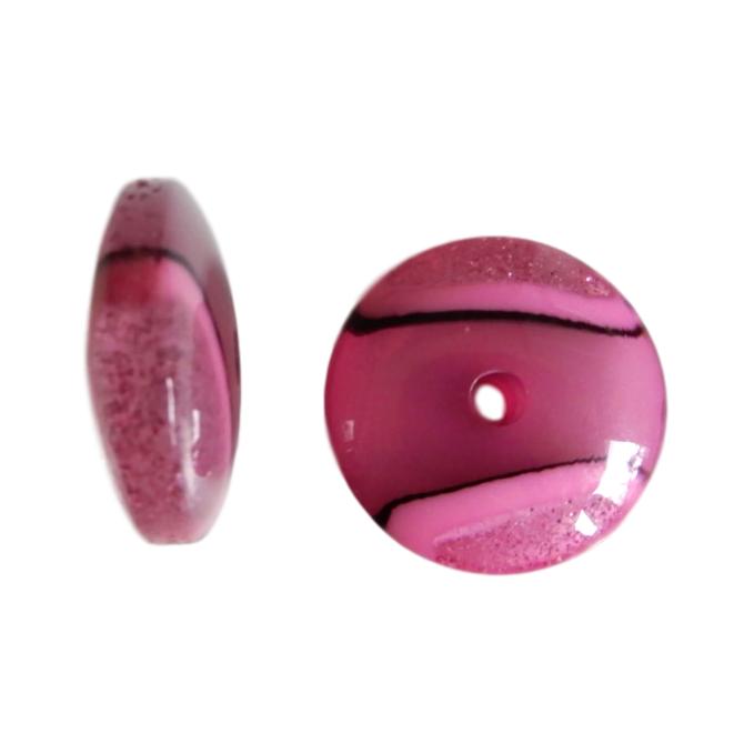 Rondelle 20 mm Pailleté bicolore