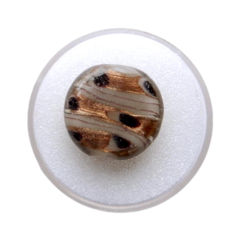 Rond plat 20 mm gris et bronze
