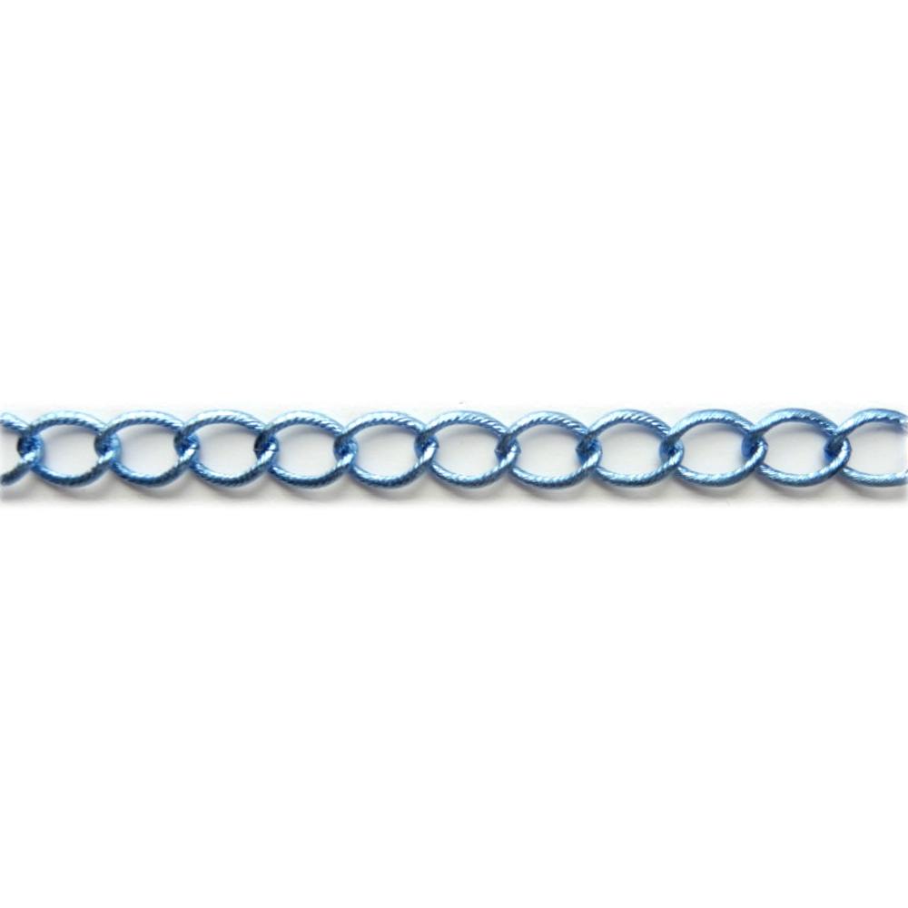 Chaîne aluminium bleue