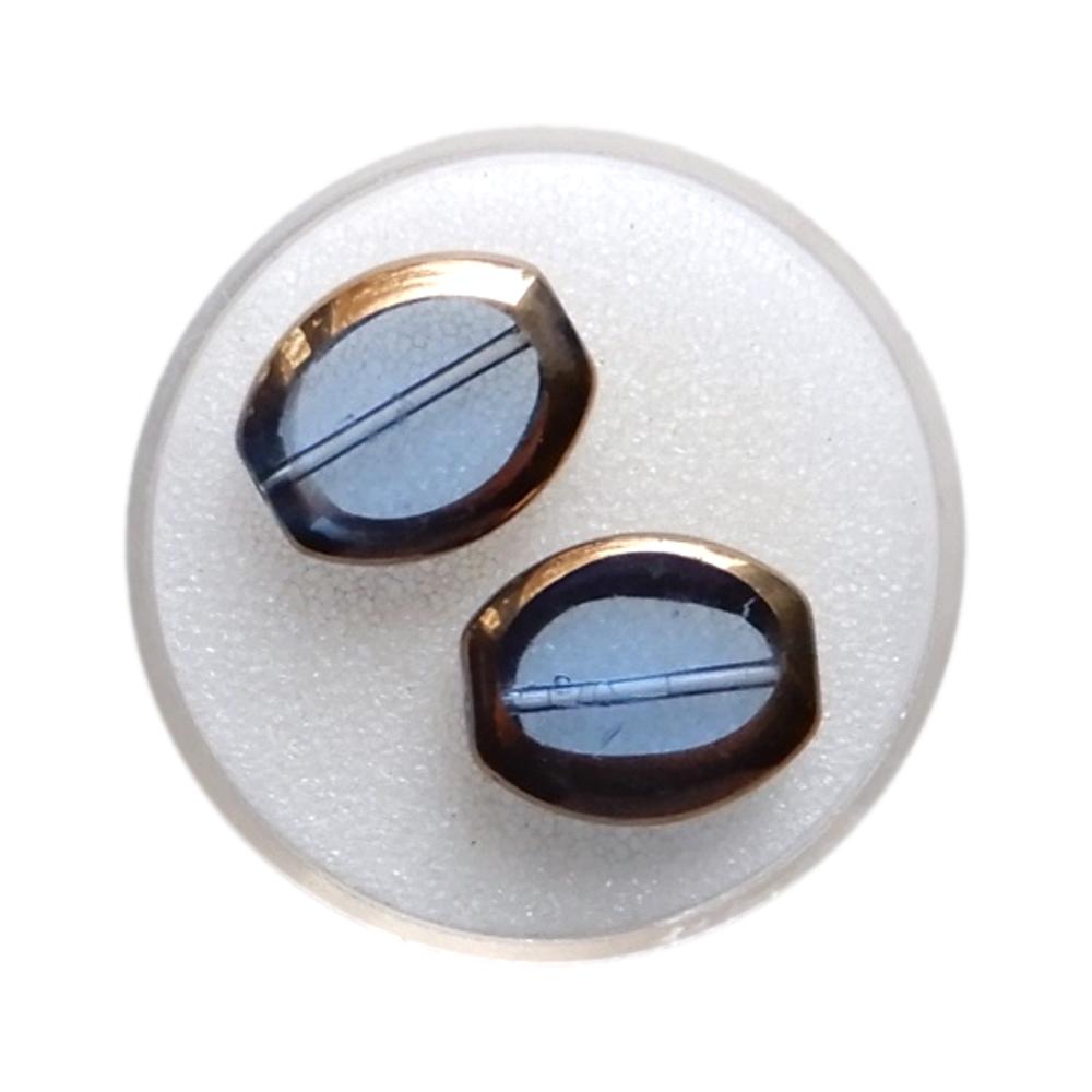 Ovale 16 mm Bleu