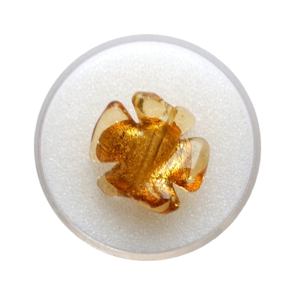 Fleur torsadée 20 mm Topaze
