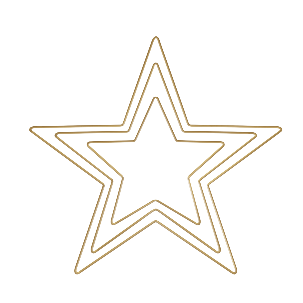 Etoiles en métal assorties