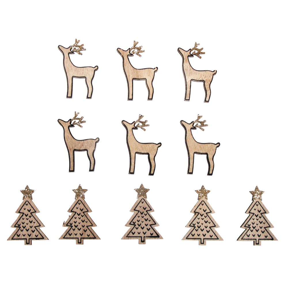 Miniatures Sapins et cerfs