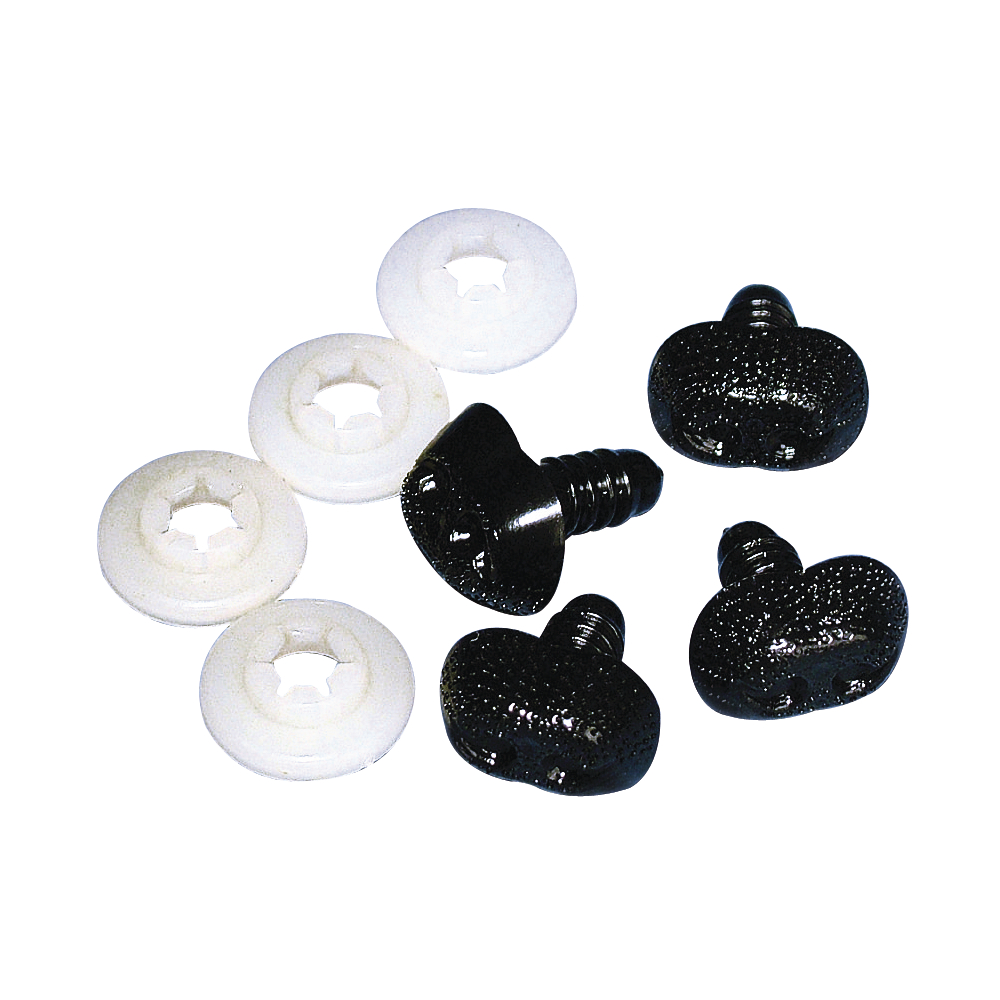 Nez animaux 15 mm Noir