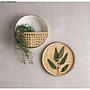 Rotin tressé, naturel, 35x60cm, rouleau 1pce, naturePlaques en bois 7,5-10,5 cm ø (copie)